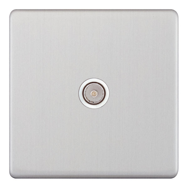 Selectric - Screwless 1 Gang TV/FM Coaxial/Aerial Socket 5MPLUS