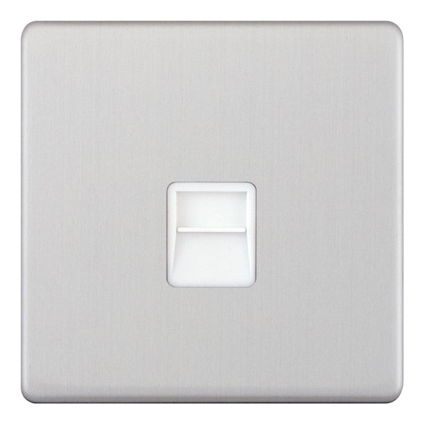 Selectric - Screwless 1 Gang Secondary Telephone Socket 5MPLUS