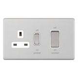 Selectric - Screwless 45 Amp Cooker Unit with 13 Amp Switched Socket - 5MPLUS