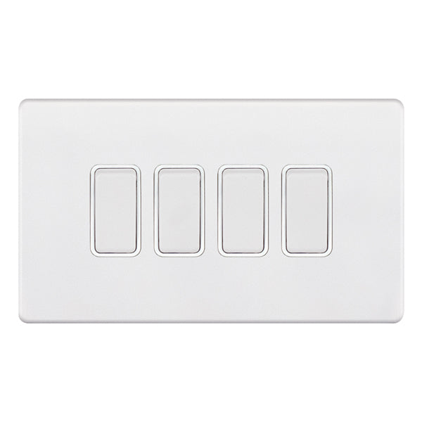 Selectric - Screwless 4 Gang 2 Way Switch 5MPLUS