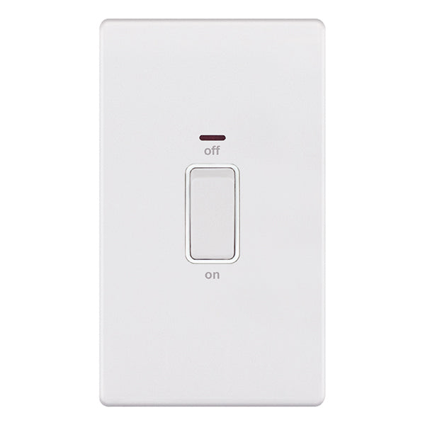 Selectric - 45 Amp DP 2 Gang Switch with LED Neon 5MPLUS
