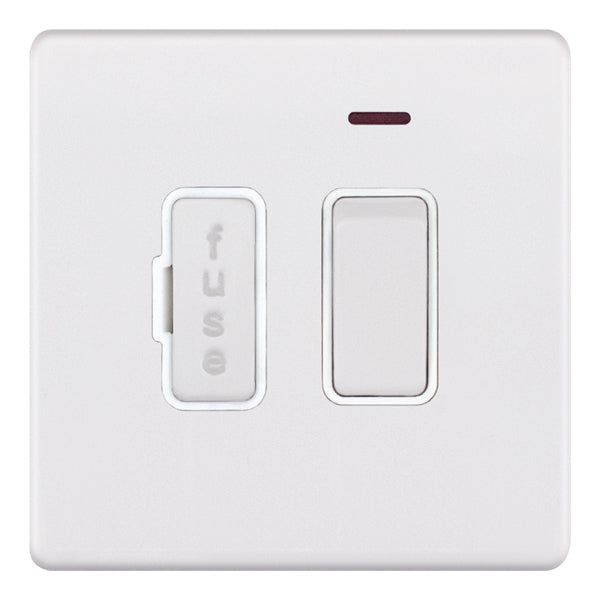 Selectric - Screwless 13 Amp Fused Connection Unit With Neon - Switched 5MPLUS