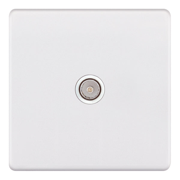 Selectric - Screwless 1 Gang TV/FM Coaxial/Aerial Socket 5MPLUS