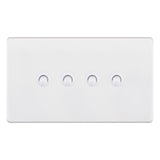 Selectric - Screwless 10A 4 Gang Toggle Switch 5MPLUS