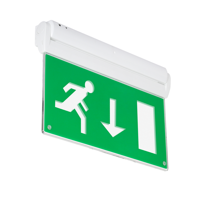 NVC - Arlington LED Maintained 3Hr Blade Exit Sign Self Test ISO Up Legend NAL/STM3/ISO-U