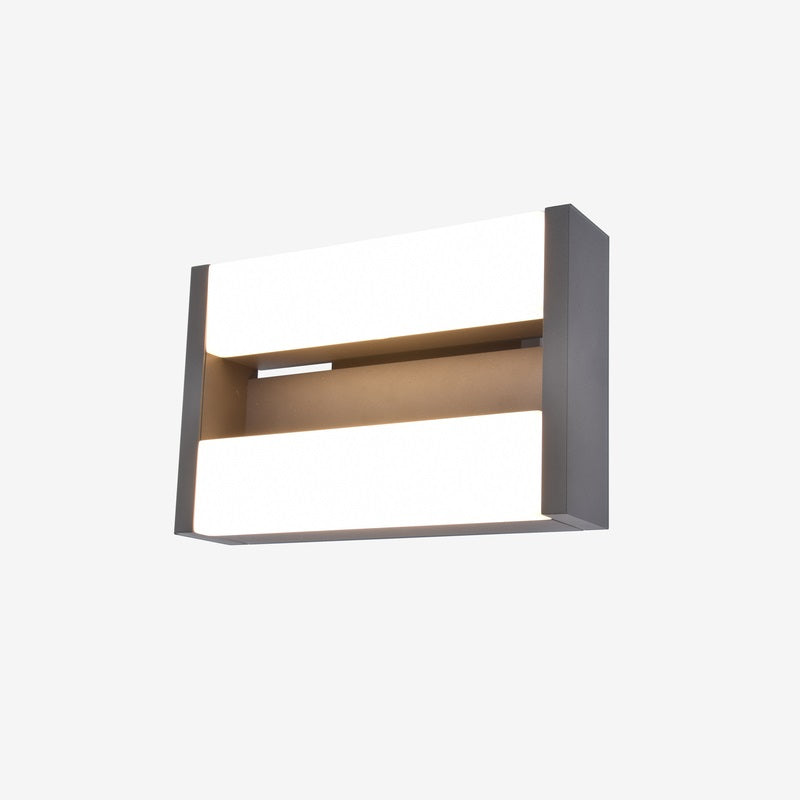Lutec - Conroy Outdoor Wall Light Dark Grey Warm White 3000K 5107001118