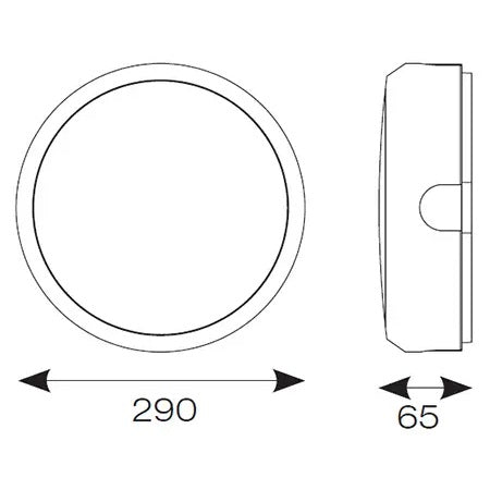 Ansell - Delta 2 OCTO WiZ Connected White ADLED2/WV/OCTOW Dimensions