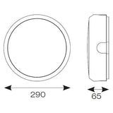Ansell - Delta 2 OCTO WiZ Connected White ADLED2/WV/OCTOW Dimensions