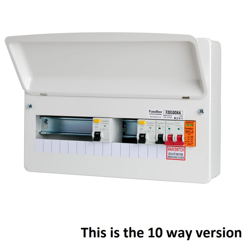 FuseBox - 16 Way Dual RCD Consumer Unit With SPD F2016DX