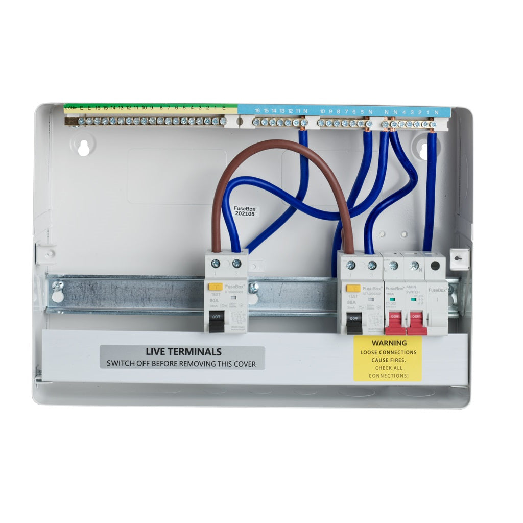 FuseBox 11 Way Dual RCD Type A Consumer Unit F2011DA