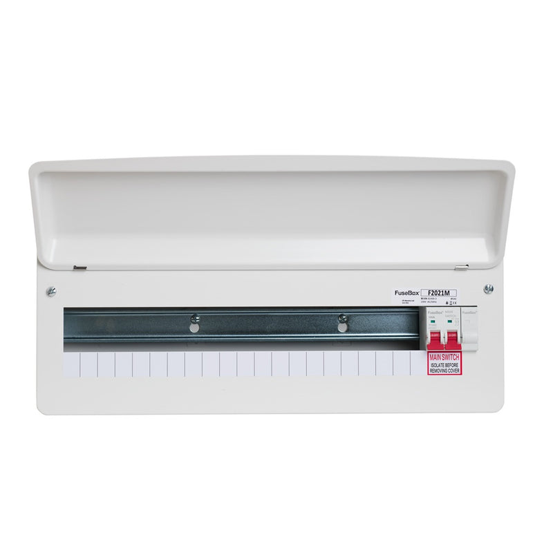 FuseBox - 21 Way RCBO 100A Main Switch Consumer Unit F2021M