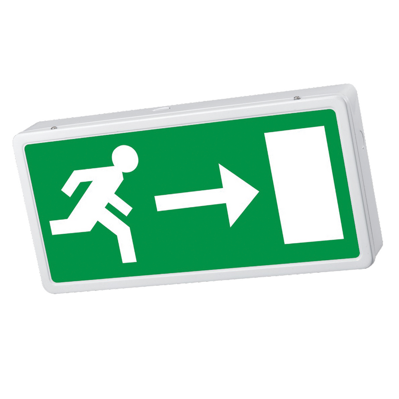 NVC Lexington LED Exit Box Maintained 3Hr Self Test ISO Up Legend NLE/STM3/ISO-U