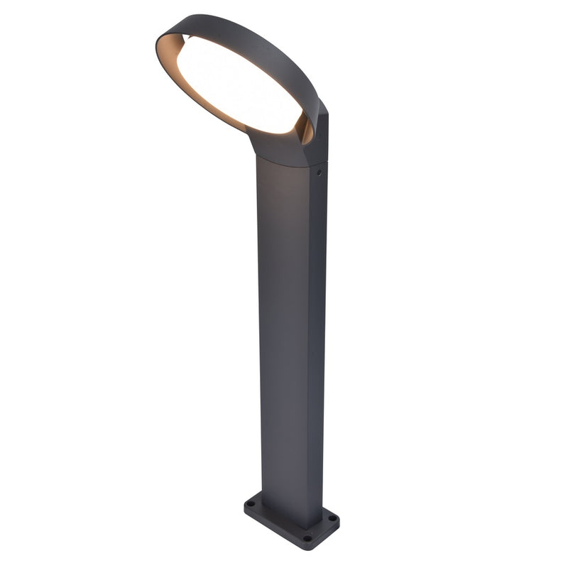 Lutec - Polo Outdoor Bollard Light Dark Grey Warm White 3000K 7105701118