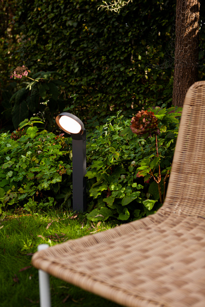 Lutec - Polo Outdoor Bollard Light Dark Grey Warm White 3000K 7105701118
