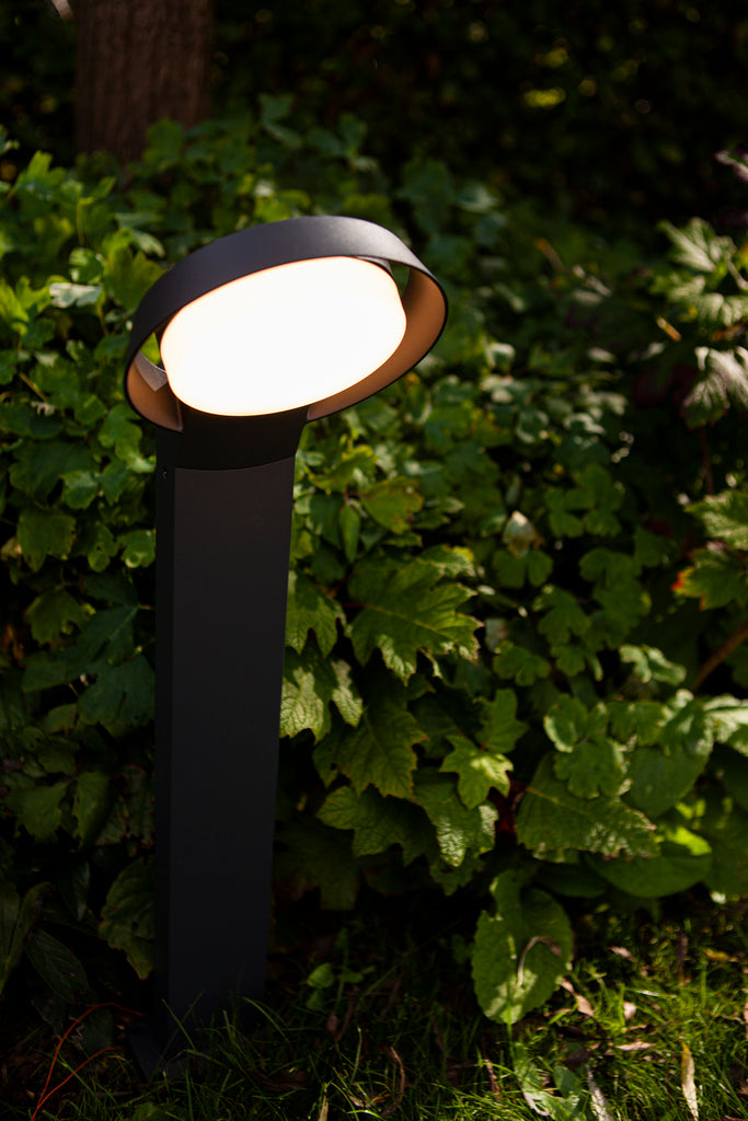 Lutec - Polo Outdoor Bollard Light Dark Grey Warm White 3000K 7105701118