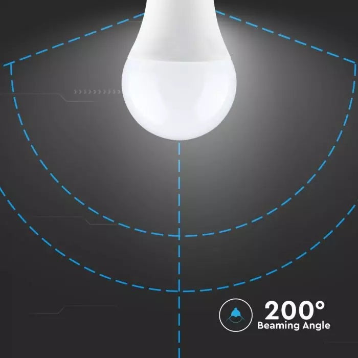 V-TAC - 11W 6400K LED A60 Plastic Bulb SAMSUNG Chip B22 VT-231 853