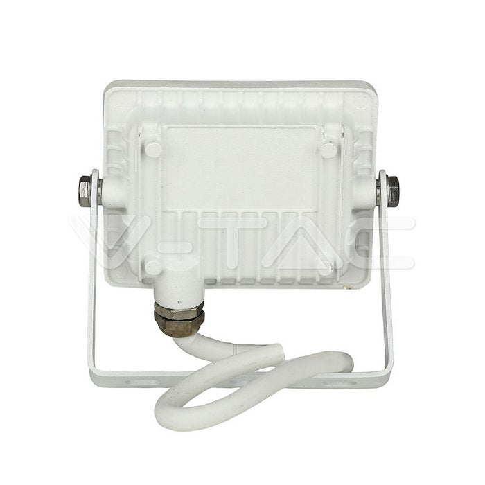 V-TAC - 10W LED Floodlight Slimline White Body SAMSUNG Chip 6400K VT-10-W 429