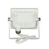 V-TAC - 10W LED Floodlight Slimline White Body SAMSUNG Chip 6400K VT-10-W 429