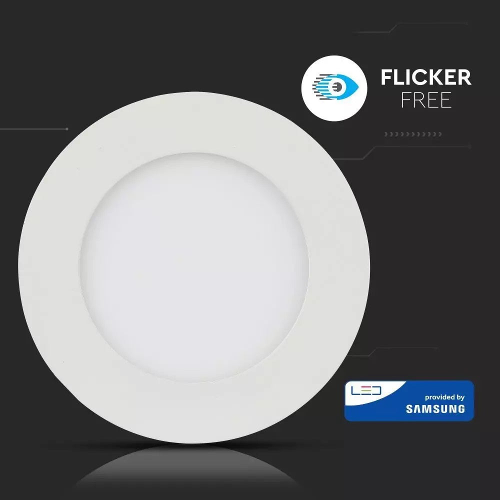 V-TAC - 12W 6400K LED Premium Panel Round SAMSUNG Chip VT-612RD 714