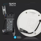 V-TAC - 12W 6400K LED Premium Panel Round SAMSUNG Chip VT-612RD 714