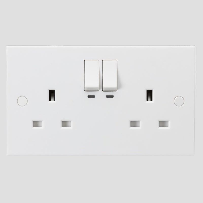 Knightsbridge - 13A 2G Smart Square Edge Switched Socket   SN9KW