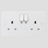 Knightsbridge - 13A 2G Smart Square Edge Switched Socket   SN9KW