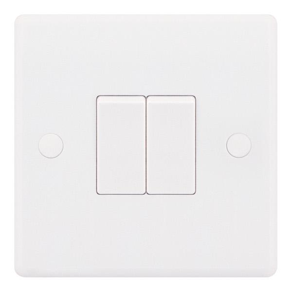 Selectric - Smooth  2 Gang 2 Way Switch SSL502