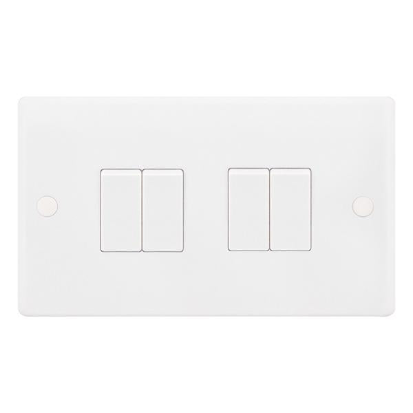 Selectric Smooth 4 Gang 2 Way Switch SSL504