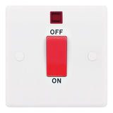 Selectric - Smooth 45A DP Switch with Neon Red Rocker SSL517