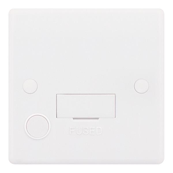 Selectric Smooth 13A Fused Connection Unit Unswitched With Flex SSL529/F