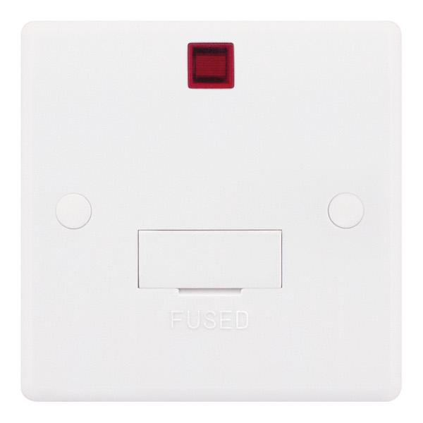 Selectric Smooth 13A Fused Connection Unit Unswitched With Neon SSL529/N