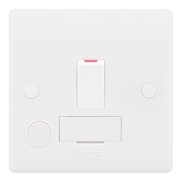 Selectric Smooth 13A Fused Connection Unit DP Switched with Flex SSL530/F
