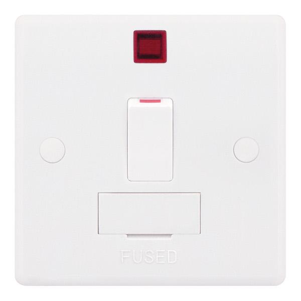 Selectric Smooth 13A Fused Connection Unit DP Switched with Neon SSL531