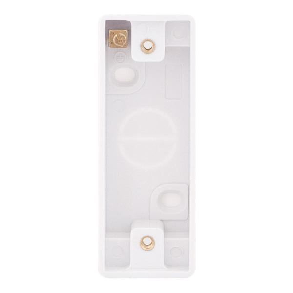 Selectric - Smooth 1 Gang Surface Pattress Box Architrave - 16mm Deep SSL573