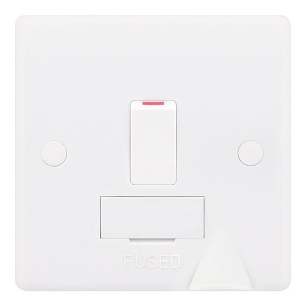 Selectric Smooth 13A Fused Connection Unit DP Switched with Bottom Flex SSL582