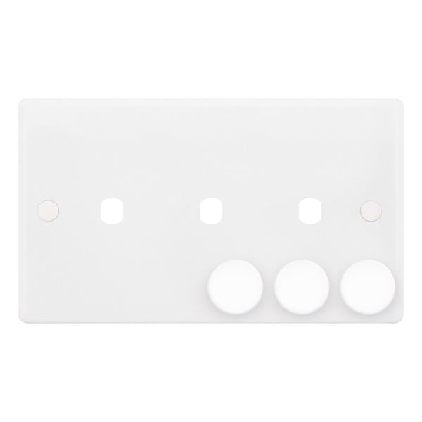 Selectric Smooth 3 Gang Empty Dimmer SSL592