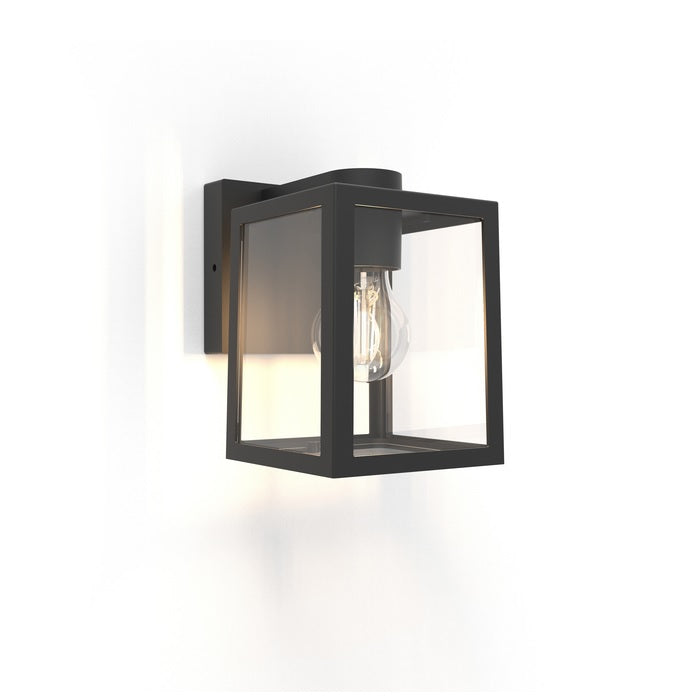 Lutec - Shiva Clear Outdoor Wall Light Black E27 5206501012