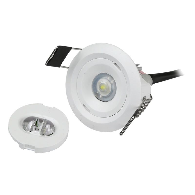 NVC - Syracuse 1W LED Non-Maintained Recessed Downlighter NSY1/NM3