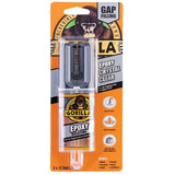 Gorilla - 2-Part 5 min Crystal Clear Epoxy Resin Adhesive Syringe  6044001