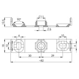 50 x Wiska - COMBI® 308 Black With 3 x Wago Terminal and Holder 10110404