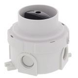 Wiska -  Ø 82 x 57mm Polypropylene Rotary Switch Junction Box IP66/IP67 Empty Light Grey COMBI 304 SWITCH RS/1-2 LG