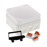 Wiska -  76 x 76 x 51mm Polypropylene Junction Box IP66 3 x WAGO 221-413 Terminals White COMBI 108 WH / 3-221-413