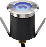 Knightsbridge - 230V IP65 1.5W High Output LED Blue Mini Ground Light comes with cable. Non-Dimmable