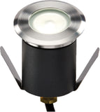 Knightsbridge - 230V IP65 1.5W 4000K High Output LED White Mini Ground Light comes with cable. Non-Dimmable