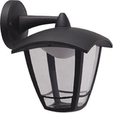 TORO 230V IP44 8W LED Coach Lantern with Adjustable CCT - Black