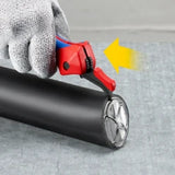 KNIPEX - KN 1650145SB - Stripping Knife with guide shoe and ratchet function with multi-component handles 146 mm