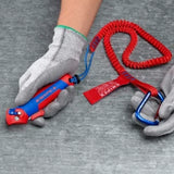 KNIPEX - KN 1650145SB - Stripping Knife with guide shoe and ratchet function with multi-component handles 146 mm