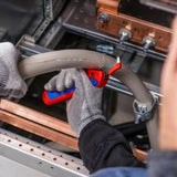KNIPEX - KN 1650145SB - Stripping Knife with guide shoe and ratchet function with multi-component handles 146 mm