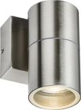 Knightsbridge - 230V IP54 GU10 Fixed Single Wall Light - Brushed Chrome