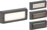Knightsbridge - 230V IP65 5W LED CCT Adjustable Surface Mount Brick light - Grey